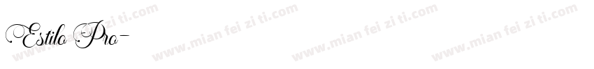 Estilo Pro字体转换